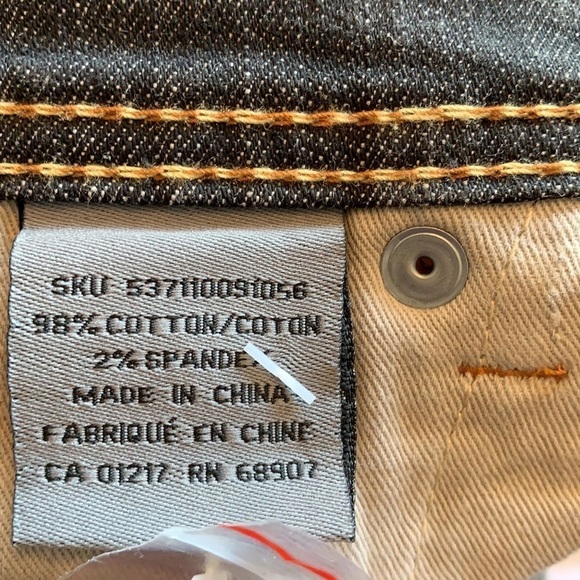 LE Chateau Armor Jeans Grey Regular Rise Straight leg Jeans Size 33 - Picture 9 of 13